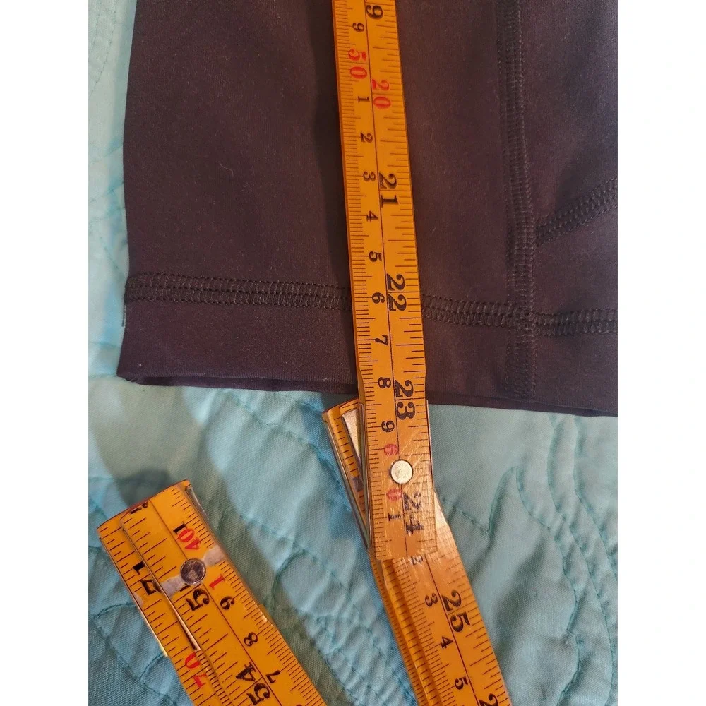 Lululemon Speed Up Crop Leggings Black Size 6‎ Running Tights Pockets W6AV0S